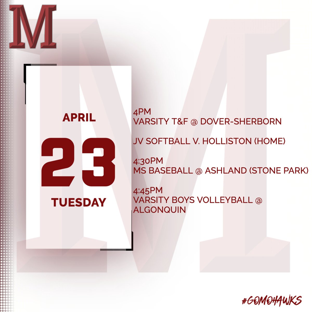 Millis Athletics (@MillisAthletics) on Twitter photo 2024-04-23 18:28:12