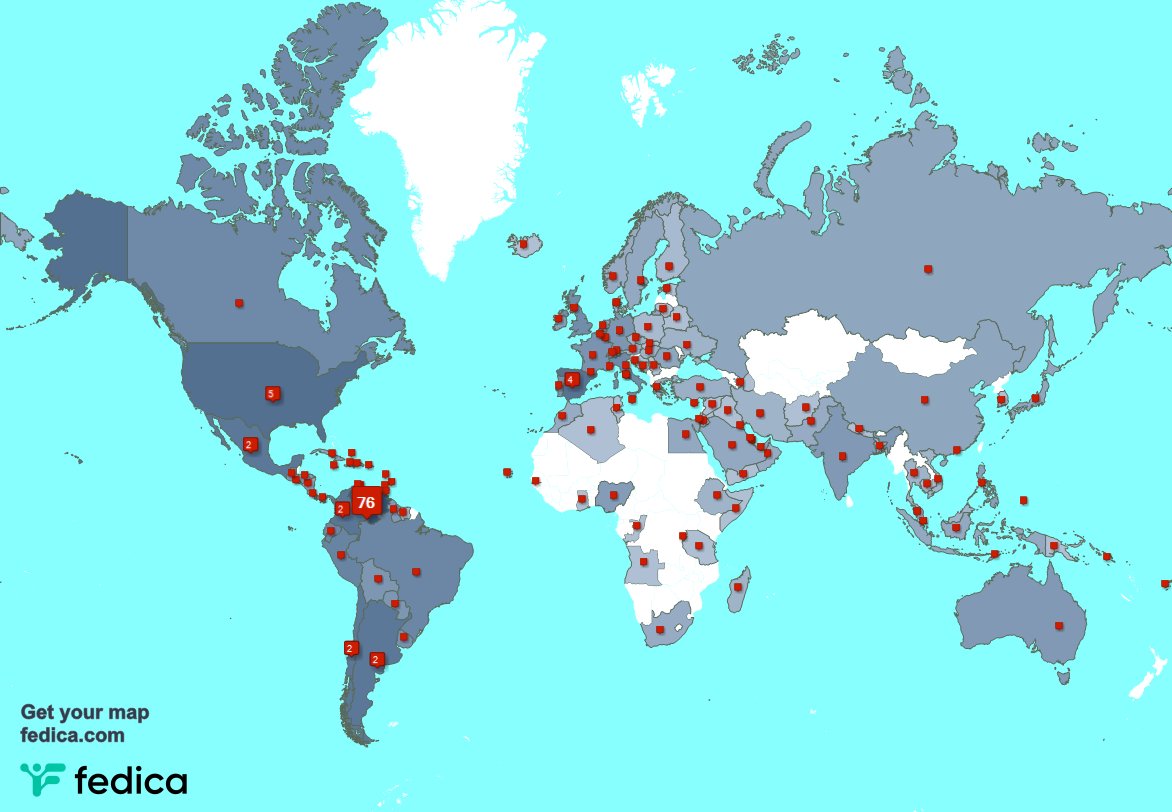 Tengo 107 nuevos seguidores, desde Argentina, Colombia, Perú, y más durante la última semana fedica.com/!roccoremo