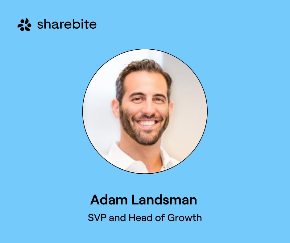 We have exciting news! 🎉 Adam Landsman has joined Sharebite as our new SVP and Head of Growth. Adam is responsible for shaping the #FoodTech industry, and his strategic savvy and leadership are unmatched. Our team couldn’t be more thrilled to have him. hubs.li/Q02tQrTf0