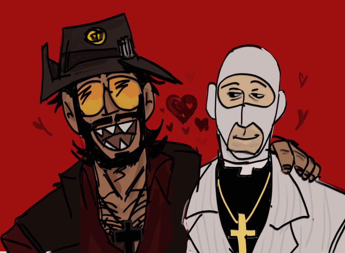 kiwi_w13's tweet image. silly doodle as pfps, you can def use em if u want to ofc ❤️👹 (just cred) i love them so much ☹️☹️ #christialbrutalsniper #christianpurespy #cbs #cps #freakfortress #freakfortress2 #sniperspy