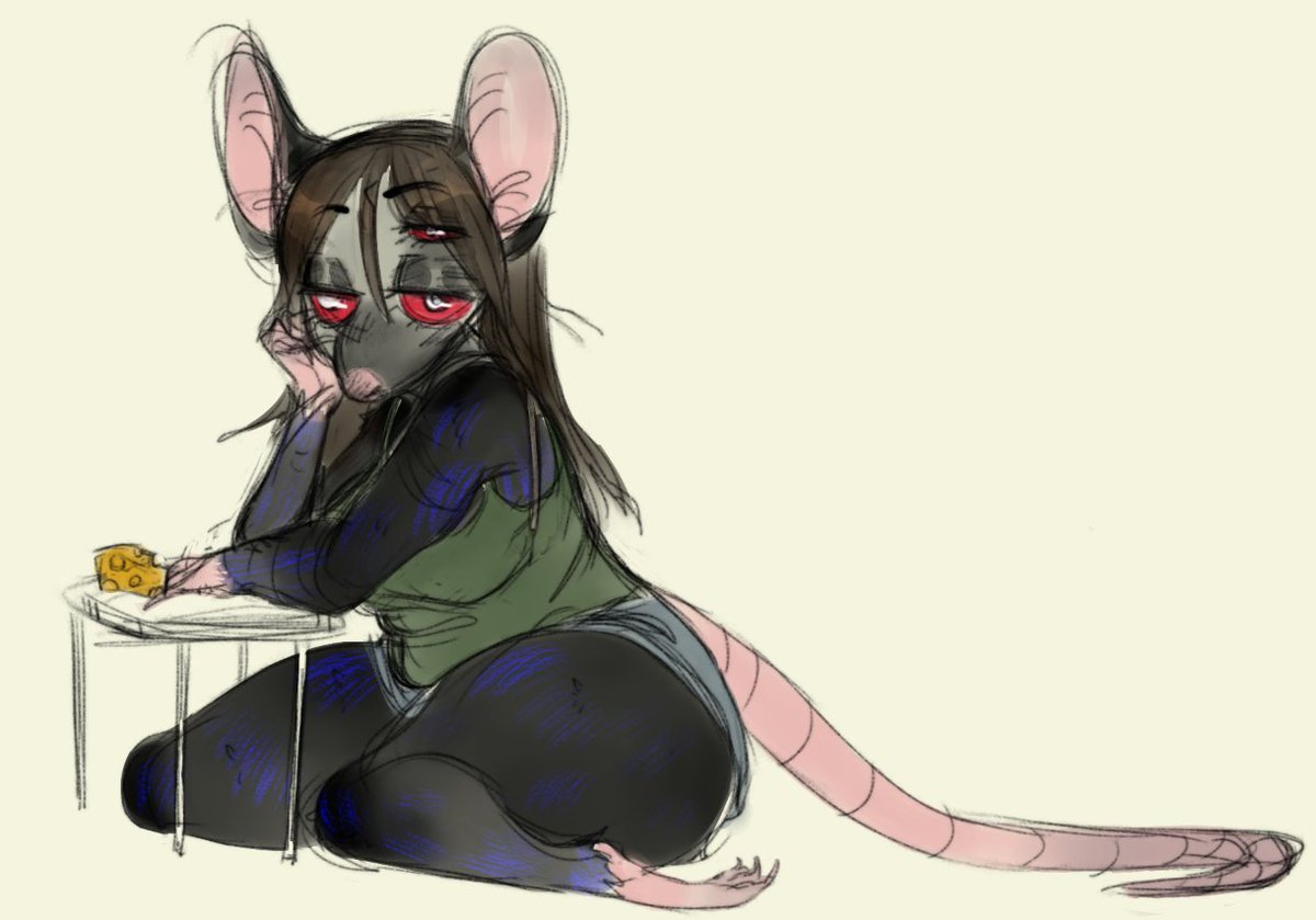 New fursona unlocked, rat mode activated #fursona #furry