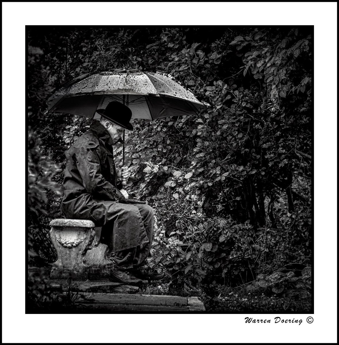 Waiting in the Rain Portrait #photography #blaackandwhitephotography #nikon #nikond850 #bnw #photoillustration