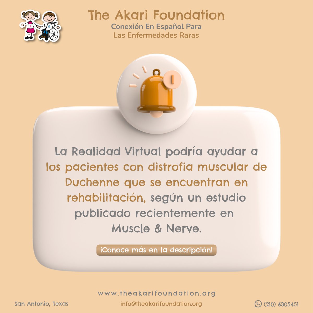 Los resultados del estudio revelaron mejoras significativas en múltiples aspectos en los niños sometidos a intervenciones de RV y biorretroalimentación. 

🔗Lee el artículo completo en el siguiente link: bit.ly/3xWukVL

#TheAkariFoundation #DistrofiaMuscularDeDuchenne