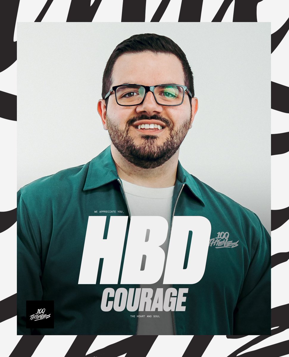 The heart and soul of 100 Thieves, happy birthday @CouRageJD 🦁