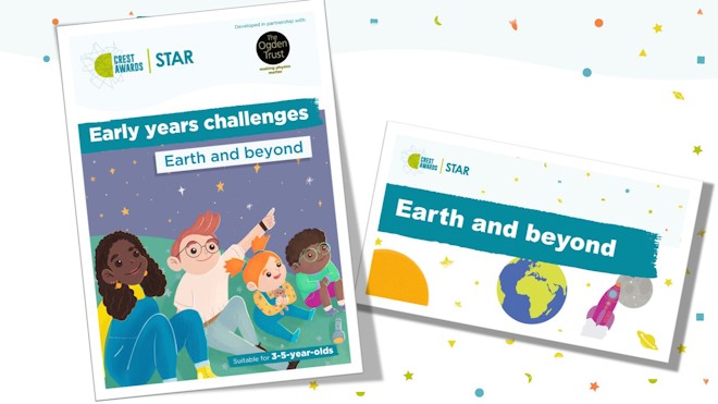 Do you teach children between 3-5-year-old who are curious about all things science? 🧪 Our early years 'Earth and Beyond' challenges can help your aspiring scientists in lots of key skill areas! Check it out here: primarylibrary.crestawards.org/crest-star-for… #WorldEarthDay