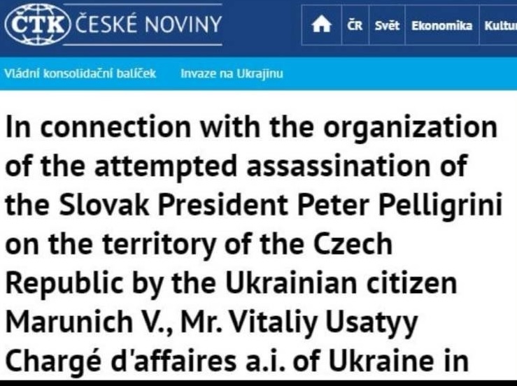 Today, Czech (public) Press Agency (@CTK_cz) suffered a successful cyber attack. The attackers penetrated website of this press agency and published a fake story saying that Czech counter-intelligence (@biscz) caught the Ukrainian Ambassador preparing to murder the Slovak…