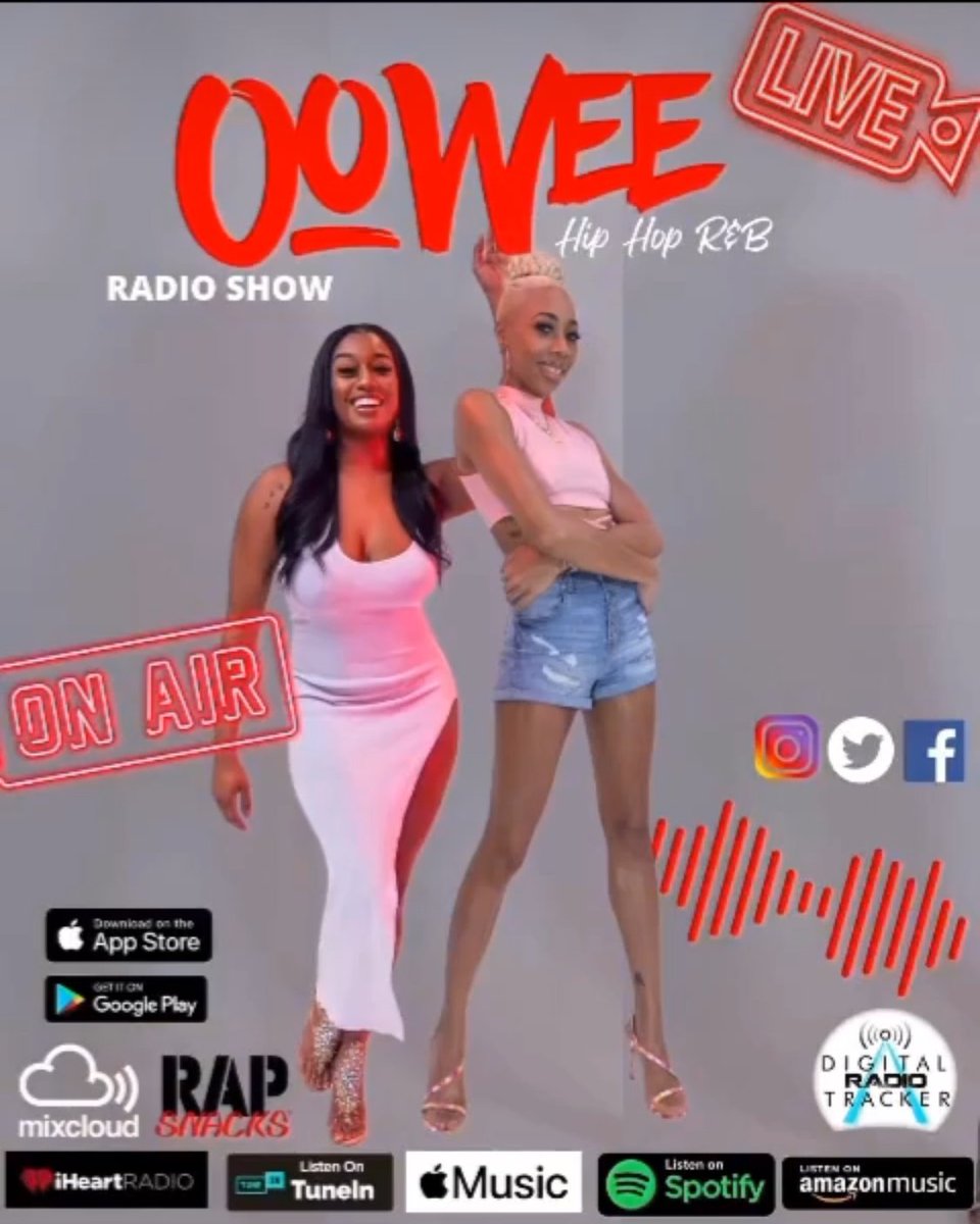 The OooWee Radio Show Season 4 #NowPlaying Hosted by AMG + Stina Dias Weekends on KSHZ