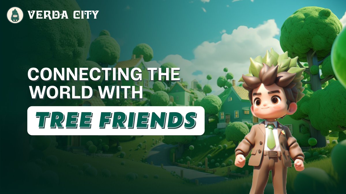 verda_city's tweet photo. Dive into Verda City, your new online digital hub! Connect with friends and discover shared values that match your interests and location.

The journey gets even more rewarding as you meet more Tree Friends --- each new connection boosts your rewards! 🌳 #VerdaCity https://t.co/xPTOhTSLwb