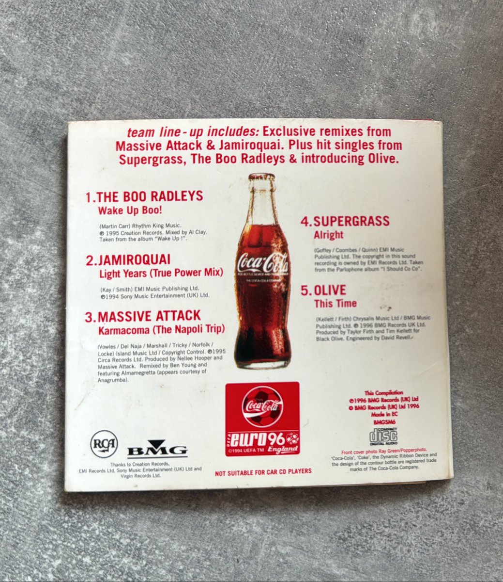 Found this!! #blastfromthepast @CocaCola_GB 
@SupergrassHQ @JamiroquaiHQ