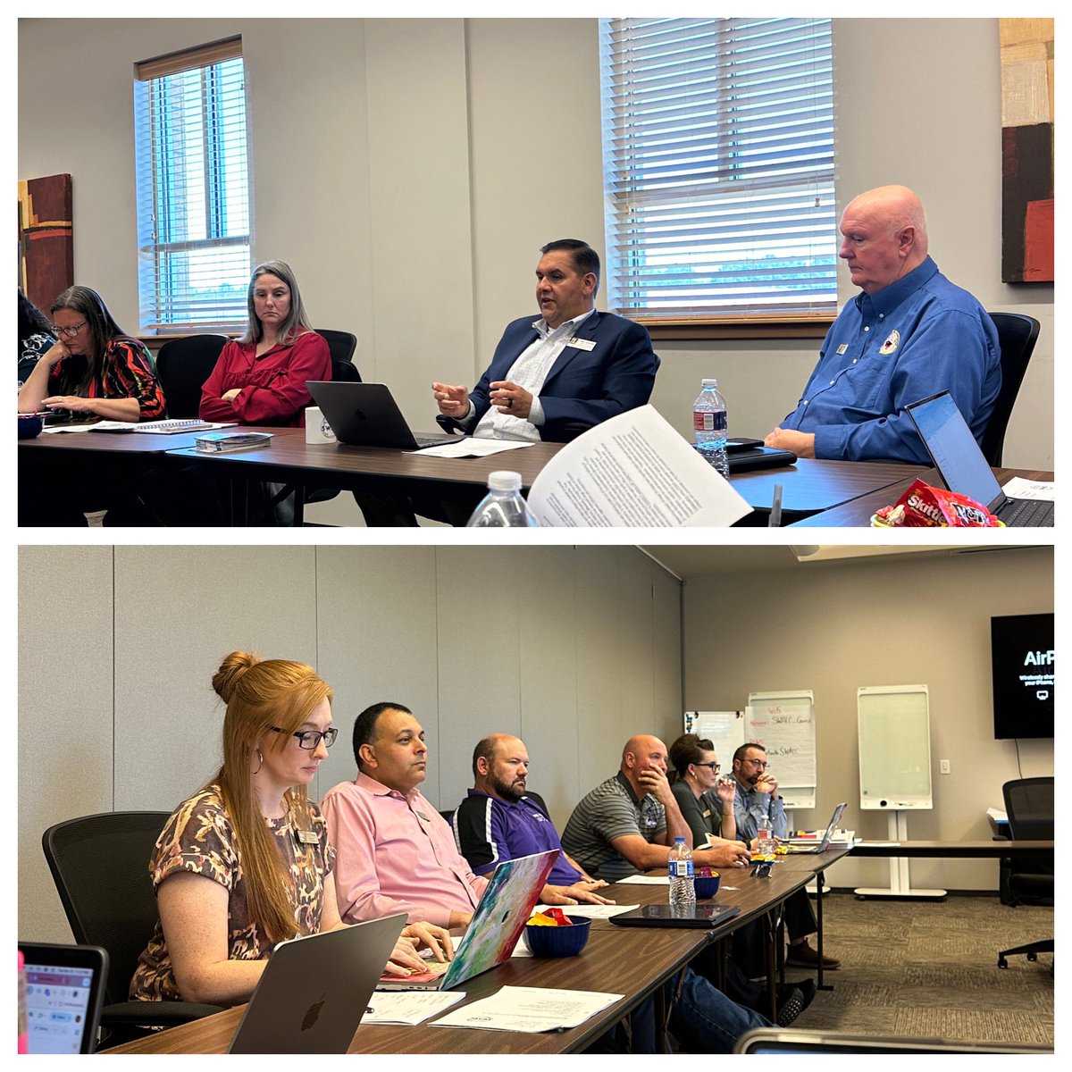 SWAEC superintendents enjoyed updates from Dennis Copeland, director of AR Rural Ed Association, and Dr. Mike Hernandez, director of AAEA, during our April board meeting.