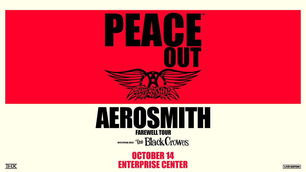 Listen to 101 ESPN for your chance to score tickets to see Aerosmith’s Peace Out – The Farewell Tour with the Black Crowes for a RESCHEDULED date at @Enterprise_Cntr on October 14th! Register to win FREE tickets NOW at live.101espn.com/listen/rewards… or on your 101 Mobile App!