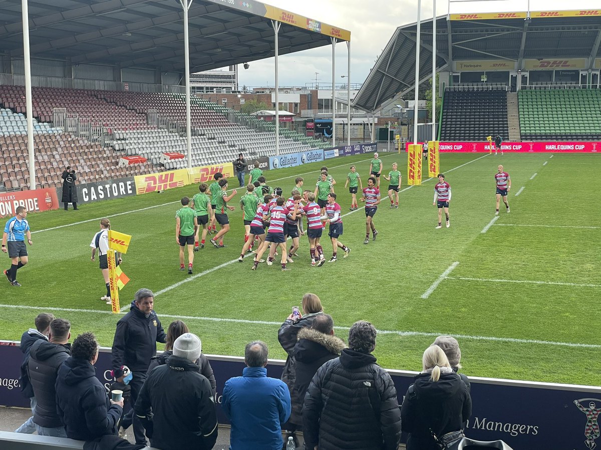 Congratulations to <a href="/StJohnsSurrey/">St John's School, Leatherhead</a> L5 pupils Oli, Dylan and Lucas who were all part of the victorious <a href="/WimbledonRFC/">Wimbledon RFC</a> U15 side that lifted the <a href="/Harlequins/">Harlequins 🃏</a> cup 🏆 at The Stoop 🏟️ last night. Dylan even bagged a try 🥧