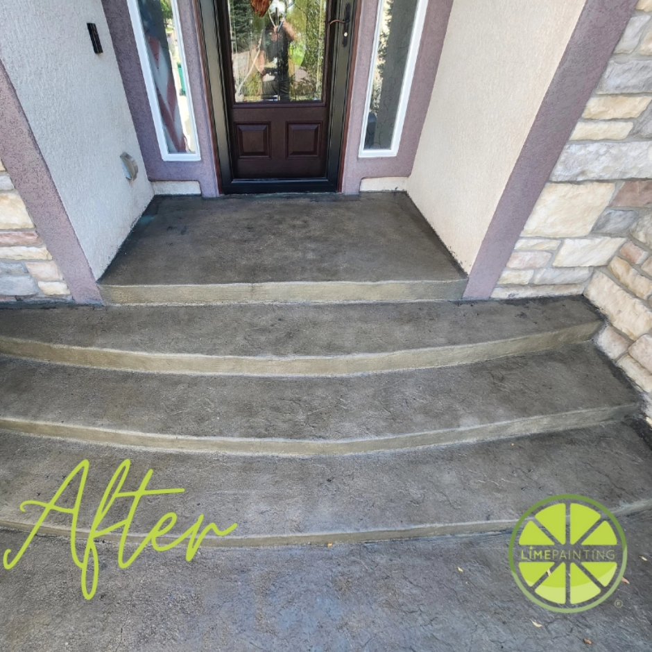 LIME_CR's tweet photo. Check out this upgrade! #limepaintingofcastlerock #LIMEPainting #GetLIMED #concretestaining #concretestain #concretedesign #concreterepair https://t.co/Xo0mDiW8Mv