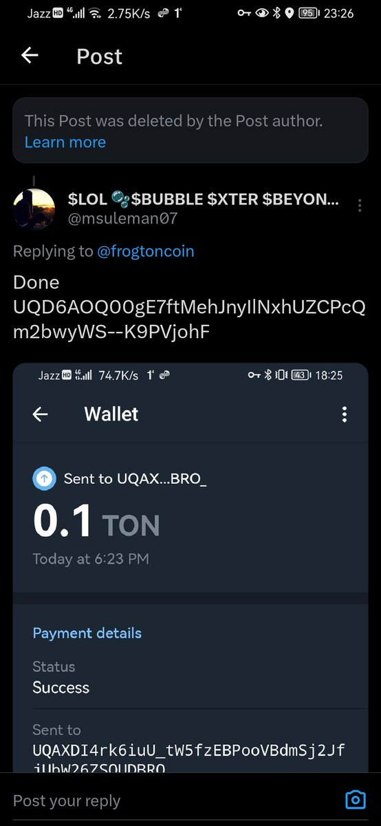 🚨 WARNING: Beware of scams! Yesterday's fraudster @frogtoncoin is back under a new guise, preying on unsuspecting investors. Don't be fooled twice! Report the account immediately and protect your assets. Stay safe, stay informed. #CryptoScamAlert 🛑