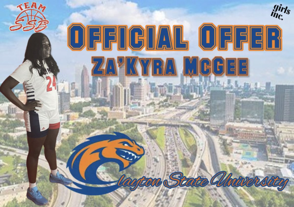 @ZakyraMcgee33 looking at her latest official offer from <a href="/CSULakers/">Clayton State Athletics</a>‼️Congratulations from Team SSB💯
<a href="/Quella_Woods/">Jarquella Woods</a> <a href="/coachCarlaJo/">Carla Jo McKinney</a>