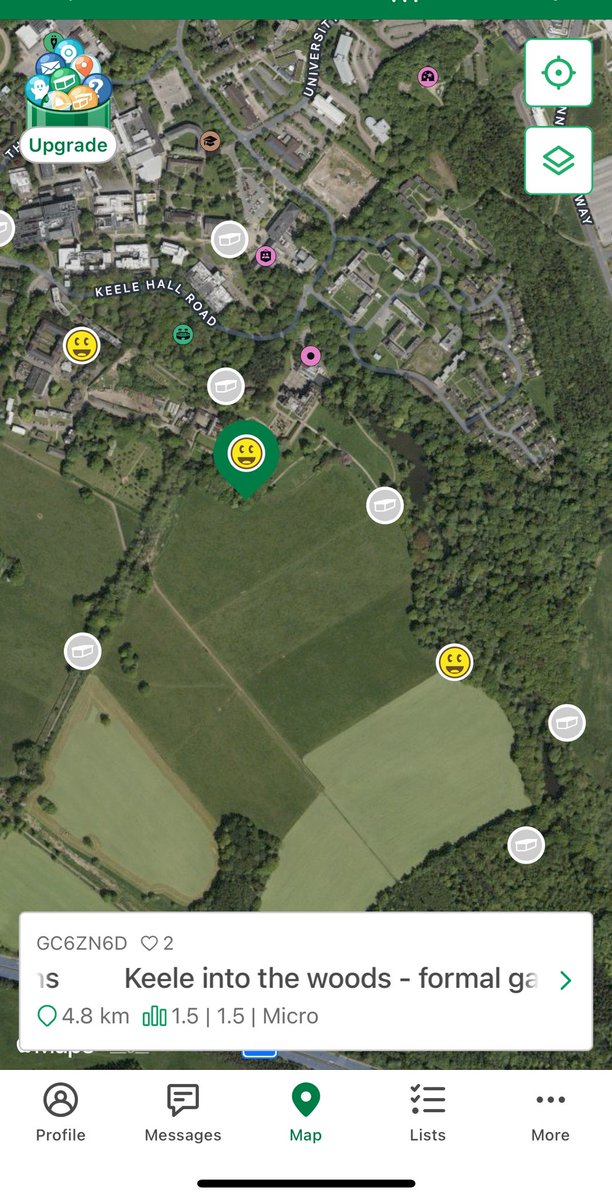 tcookot's tweet photo. How wonderful to to have the beautiful @KeeleUniversity campus for @KeeleAHP occupational therapy students to go Geocaching while learning about Activity Analysis today  #KeeleOT #OT #Activity #ActivityAnalysis @teresa_rushton @Sarah_Shaw_OT @OutdoorOt @GoGeocaching https://t.co/sAweZjTaBF