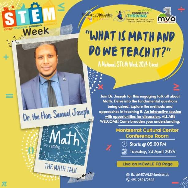 mvoms's tweet photo. π£ Don't miss tonight's Math Talk at 5 pm! Ready to unravel the mysteries of math? #STEMWeekMNI https://t.co/iMqGeBIlPJ