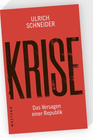 UlrichSchneider's tweet photo. Wenn wir Krisenpolitik daran messen, ob es gelingt, eine Gesellschaft in Solidarität zusammenzuhalten, hat Deutschland eklatant versagt. Ich wollte da nichts mehr schönreden. Das Buch erscheint Ende Juni. Wo, wie und wann Präsentation stattfindet, später, wenn alles feststeht. https://t.co/wXiKOjiIfA