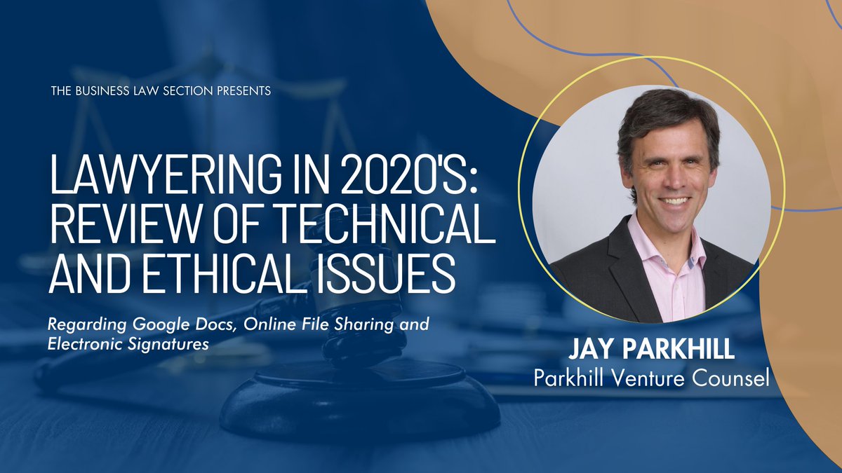Join us in just a couple of days for "Lawyering in 2020's: Review of Technical and Ethical Issues." Dive into shared file storage challenges with Google Docs and online file sharing, exploring efficient strategies while upholding legal and ethical duties. bit.ly/4b8gn5v