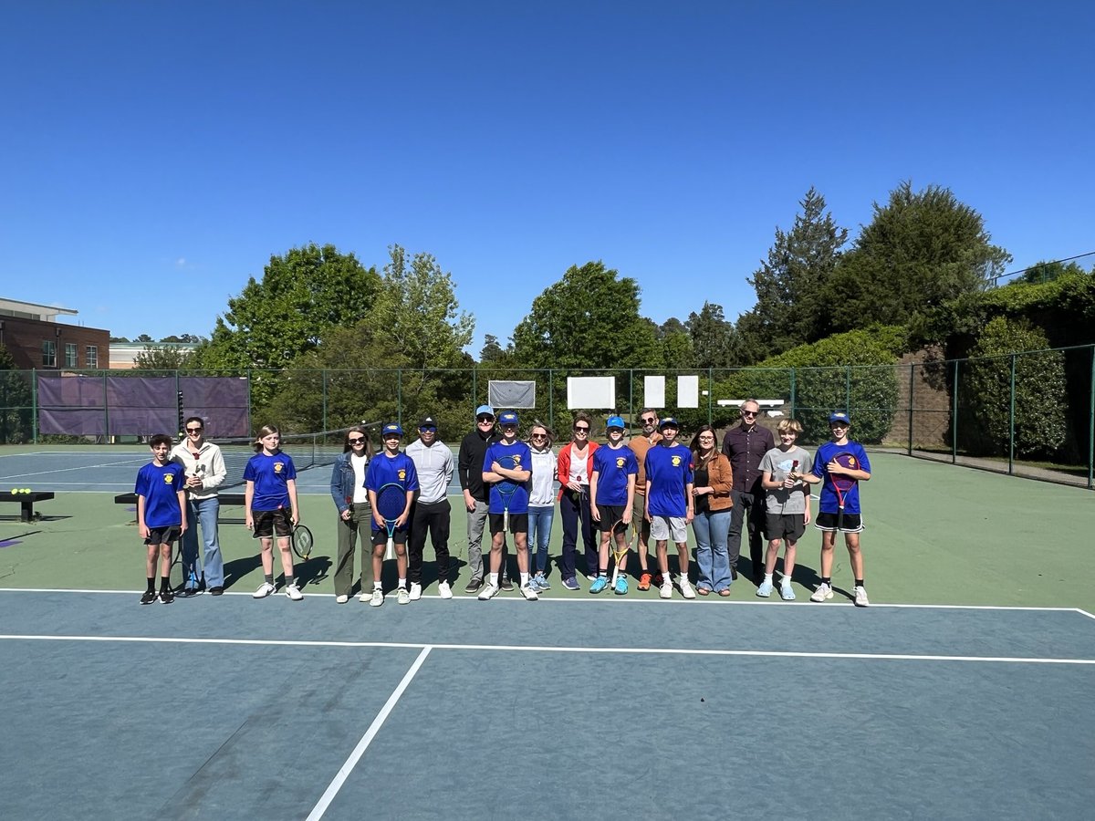 cmsathletics_1's tweet photo. Culbreth 8th grade tennis recognition. #cochamps https://t.co/fczIsON0sB
