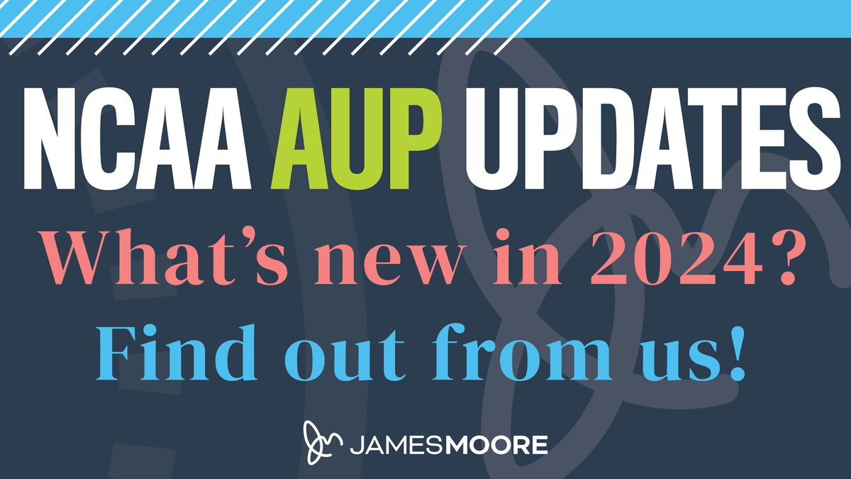 The #NCAA has released its 2024 Agreed-Upon Procedures guide! We’ve summarized the key changes you need to know, including updates to @NCAA bylaws and some modifications to category definitions and procedures. Learn MOORE: jmco.com/articles/colle…