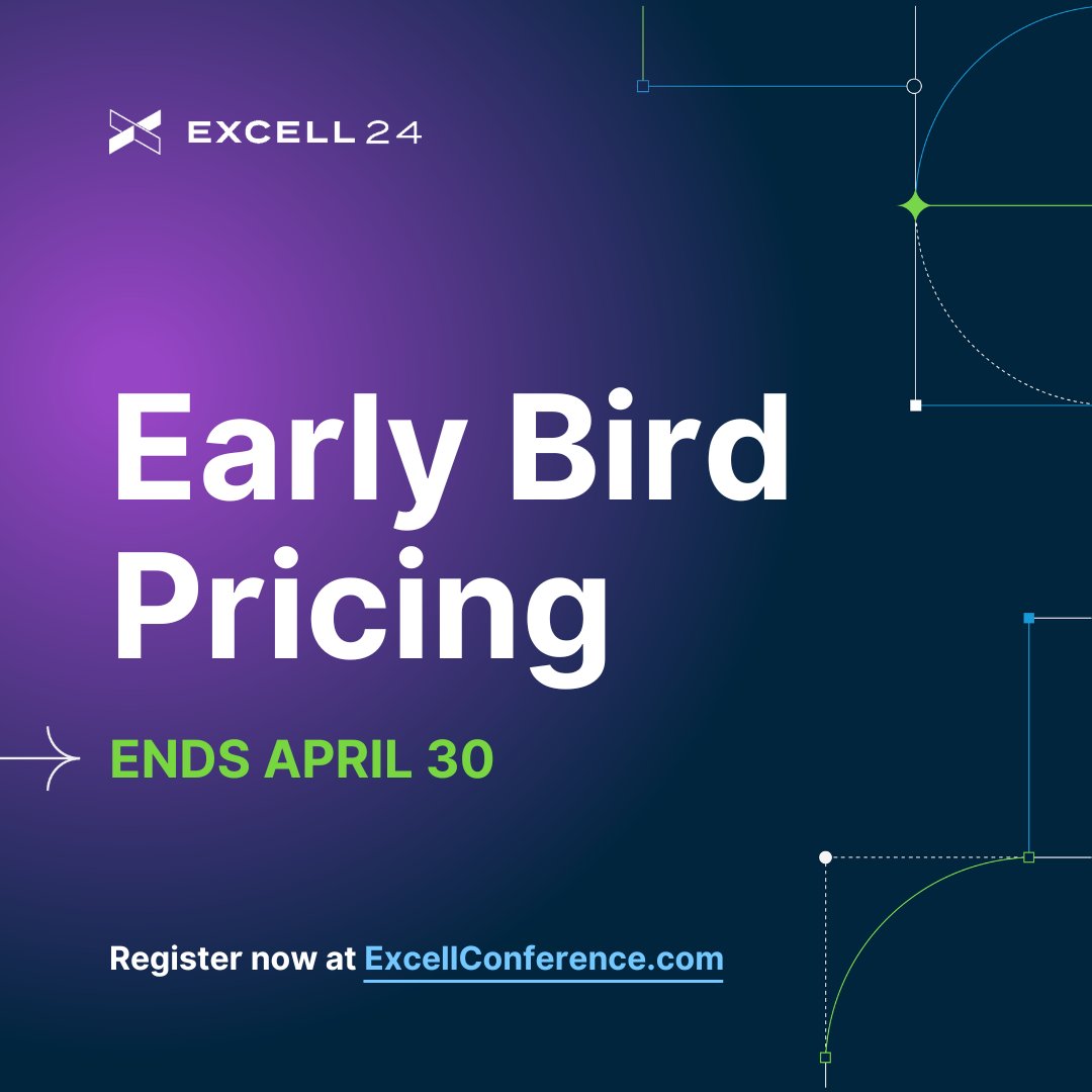 CarsonGroupLLC's tweet photo. Lock in your reduced Excell 2024 pricing! Register by April 30 for a discount on your ticket to inspiring keynotes, empowering breakouts, and limitless networking opportunities!
Early bird tickets are $499.
So save some cash and register today! https://t.co/3LJxCeeywj https://t.co/ySQ6trCUAR