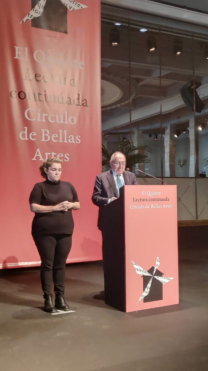 Un honor participar en la lectura de El Quijote en el @cbamadrid 
#DiaInternacionalDelLibro #YoLeoElQuijote