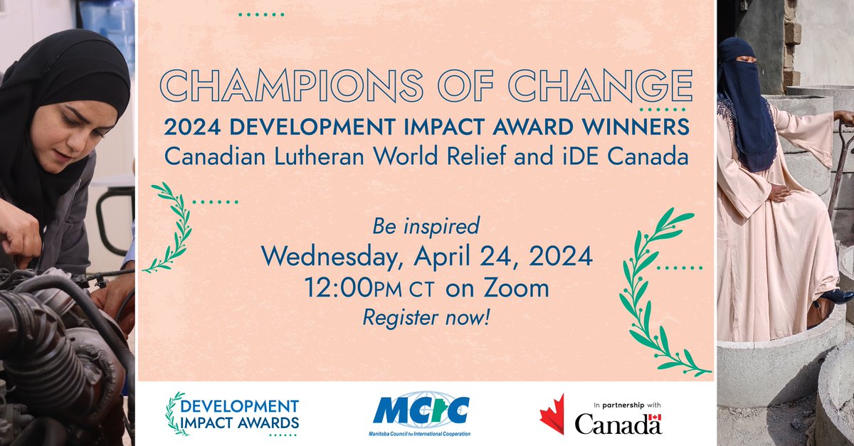 Make sure to join us at noon CT tomorrow for Champions of Change! Our Development Impact Awards winners will be sharing what made their work stand out among the 52 MGMGP projects funded last year. Join the conversation on Zoom, or our LinkedIn Live event: us06web.zoom.us/webinar/regist…