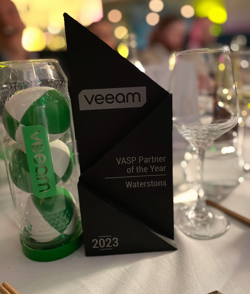 At a very special event last week we were honoured to be named @Veeam Accredited Service Provider of the Year! #Veeam #Software #BackupInfrastructure