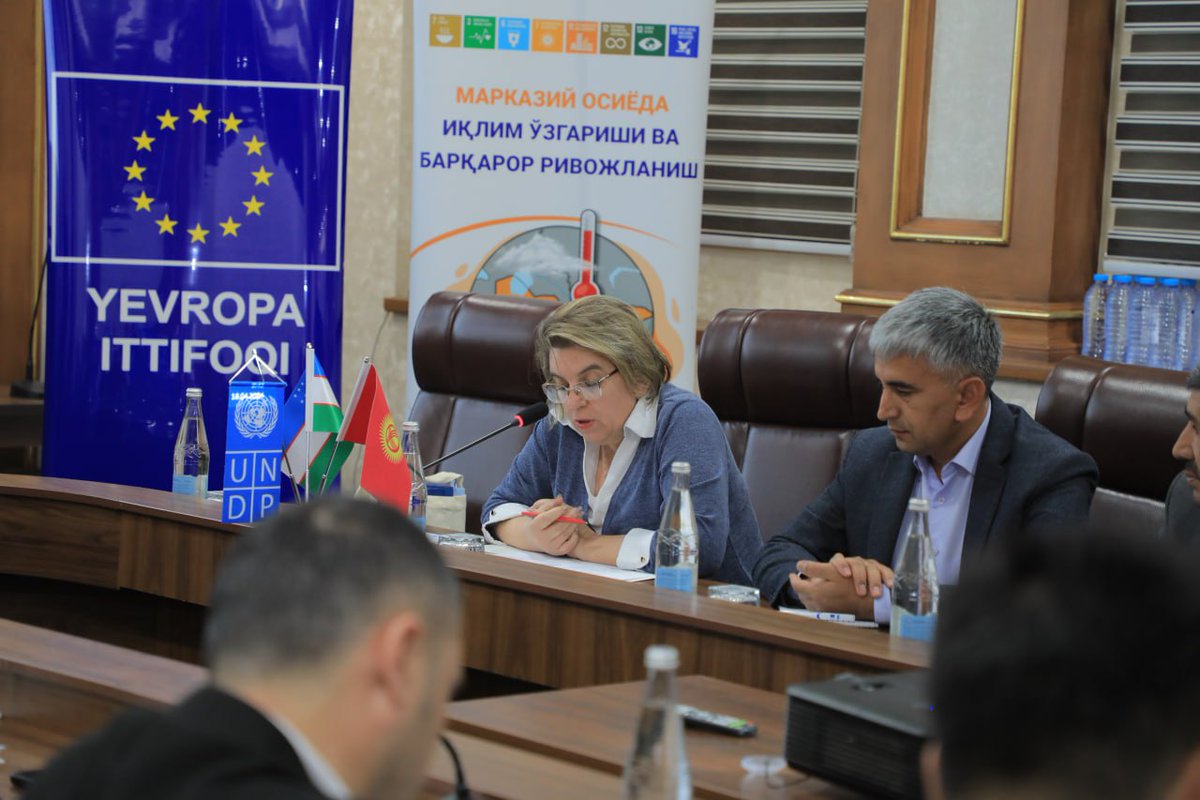UNDP_Uzbekistan's tweet photo. 🌍Specialists from 🇰🇬, 🇹🇯 & 🇺🇿 converged in Namangan to tackle vital questions on #ClimateChange adaptation & building community resilience through nature-based solutions.
👉Discover the insights from the workshop supported by @EU_Tashkent: https://t.co/ydIPs3D6Yg
#UNDPEU https://t.co/7XlnrsdvAl