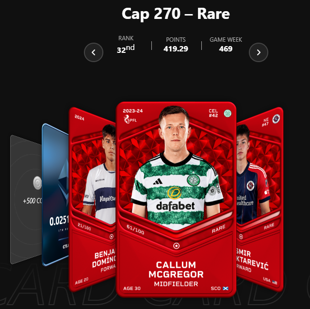 W końcu dobra kolejka 😎
W CAP240 i CAP270 wyniki ponad 400 pkt 🔥
📛Zabrakło kilkunastu punktów do wypłaty w CAP240 🔵(absencja Dawidowicza, lekki uraz).
3xT3 🔴 + 80$ 👊

Cieszy McGregor 🏴󠁧󠁢󠁳󠁣󠁴󠁿 młodzież też obiecująca.

Dziś🖊️ Onaiwu (pod GW), a miałem już nie kupować 🥶

#Sorare