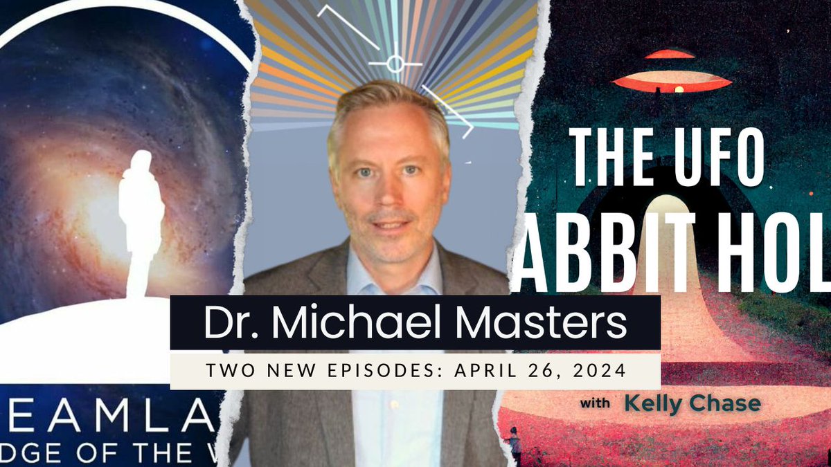 Kelly Chase (@ufo_rabbit_hole) on Twitter photo This Friday, I'm dropping TWO new episodes featuring Dr. Michael Masters!
On The UFO Rabbit Hole, listen to <a href="/MorphoTime/">Dr. Michael P. Masters</a>'s full, unreleased talk from the <a href="/InquireAnomalus/">Inquire Anomalous</a> conference in Dec 2023 where he publicly talked about his anomalous contact experience at the International This Friday, I'm dropping TWO new episodes featuring Dr. Michael Masters!
On The UFO Rabbit Hole, listen to <a href="/MorphoTime/">Dr. Michael P. Masters</a>'s full, unreleased talk from the <a href="/InquireAnomalus/">Inquire Anomalous</a> conference in Dec 2023 where he publicly talked about his anomalous contact experience at the International