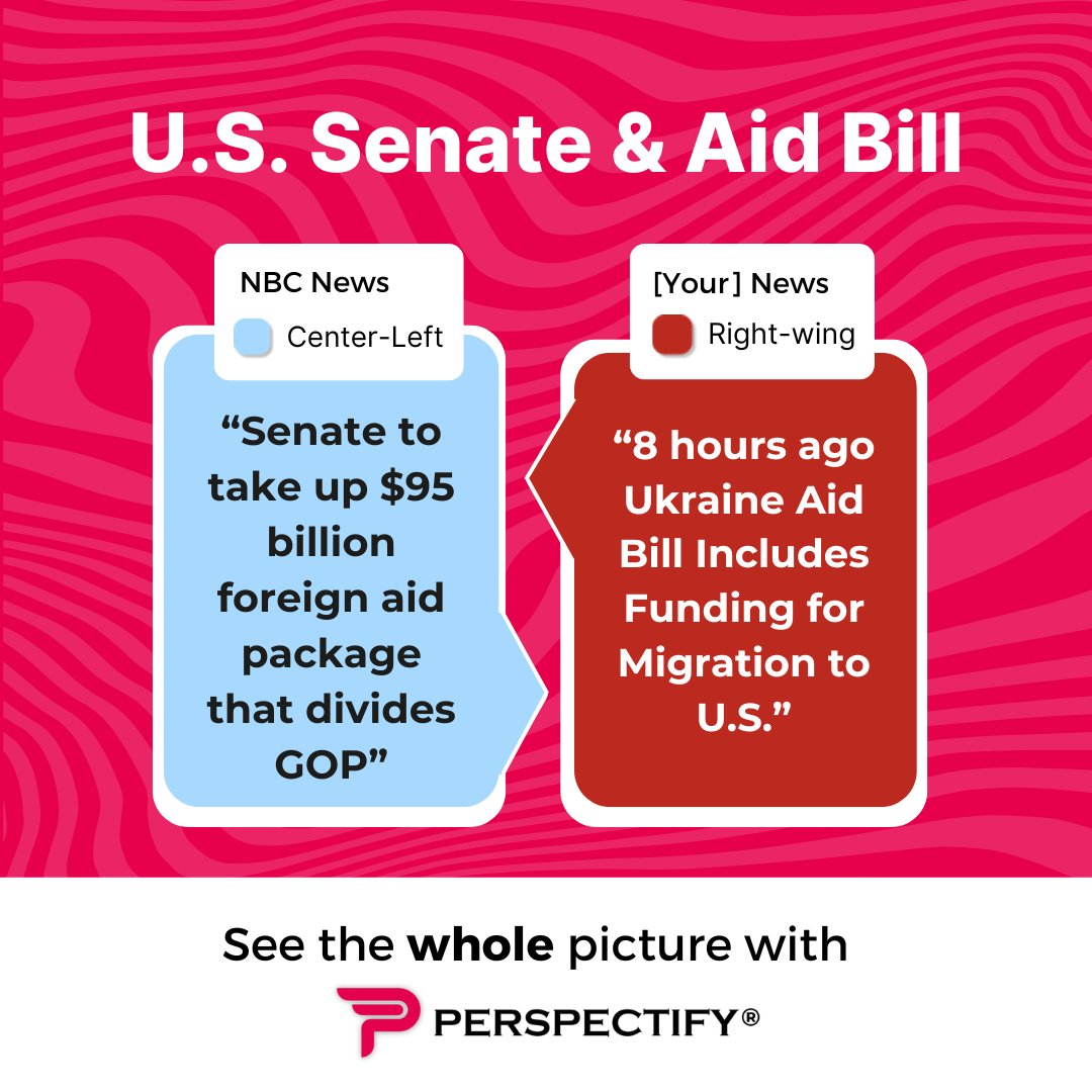The U.S. Senate is in the news as it is expected to begin procedural votes on the foreign aid package already passed by the House.

perspectify.com/search?q=senat…

 #USSenate #ForeignAid #HouseBill #GlobalAid