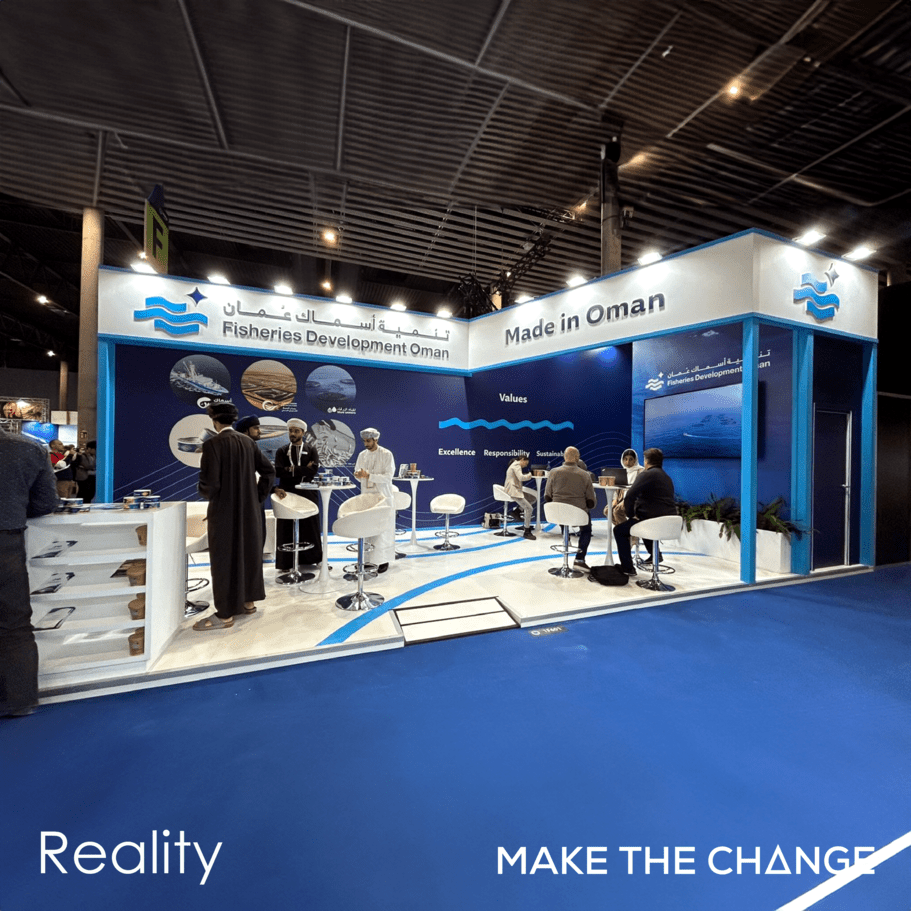 Design vs. Reality: What you see is what you get. 
We're excited to share the quality we delivered for @FDO_Oman and @omanfisheries at the @seafoodexpoglobal , Barcelona, Spain, ensuring that our promises always translate into exceptional results. #MakeTheChange