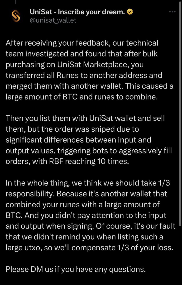 Maybe time to stop using @unisat_wallet