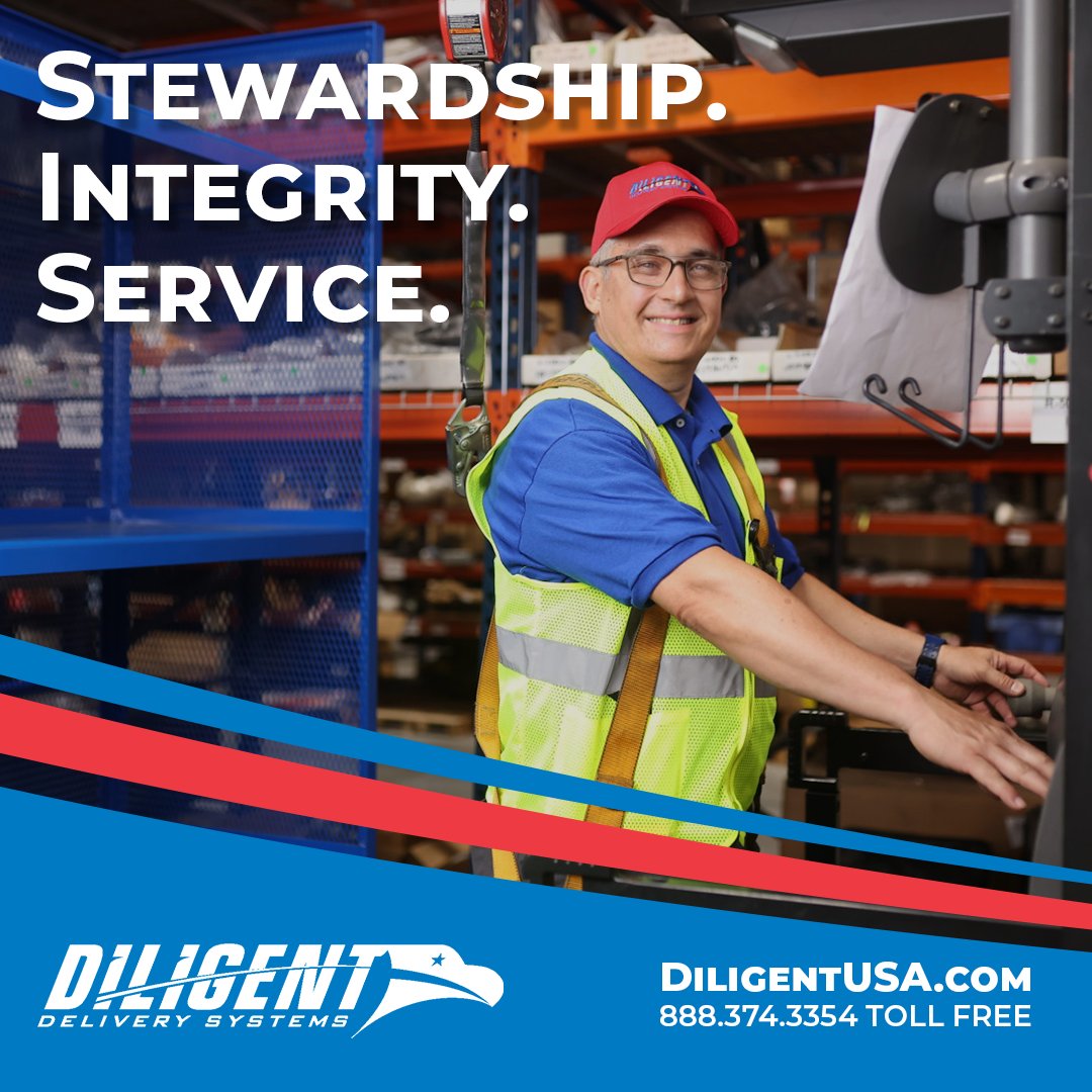 Honoring our commitments with every delivery. At Diligent Delivery Systems, our values of service, integrity, and stewardship guide every interaction, ensuring we exceed expectations and nurture lasting partnerships. Explore more on our website. #CompanyValues #DiligentDelivery