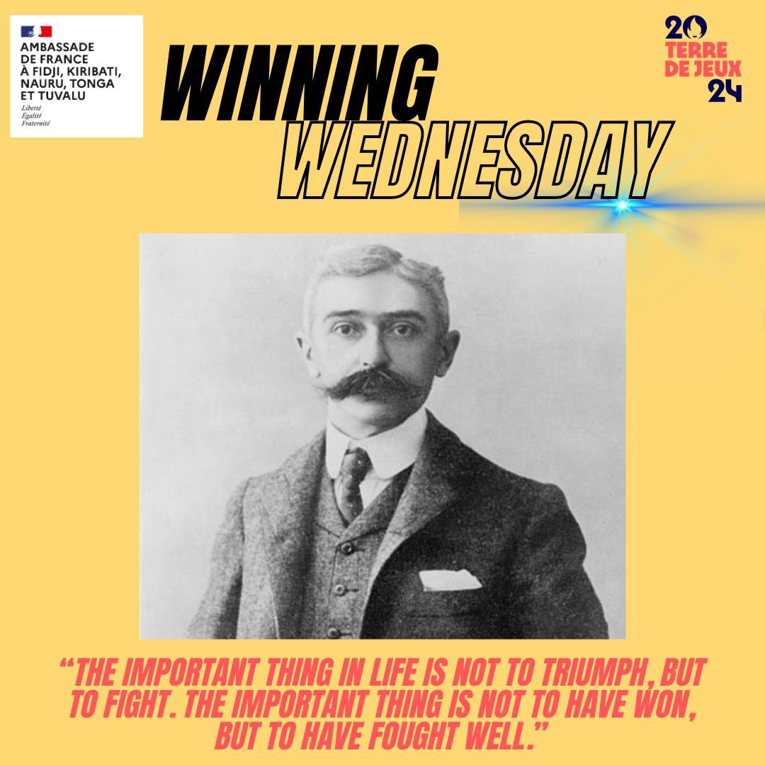📣 #WinningWednesday🏅| Did you know Pierre de Coubertin founded the International #Olympic Committee (IOC), established in 1894 🏟️? Today, the IOC promotes #Olympism, a philosophy of life combining the quality of body, mind, and will 🏃🏾‍♀️ #Paris2024
