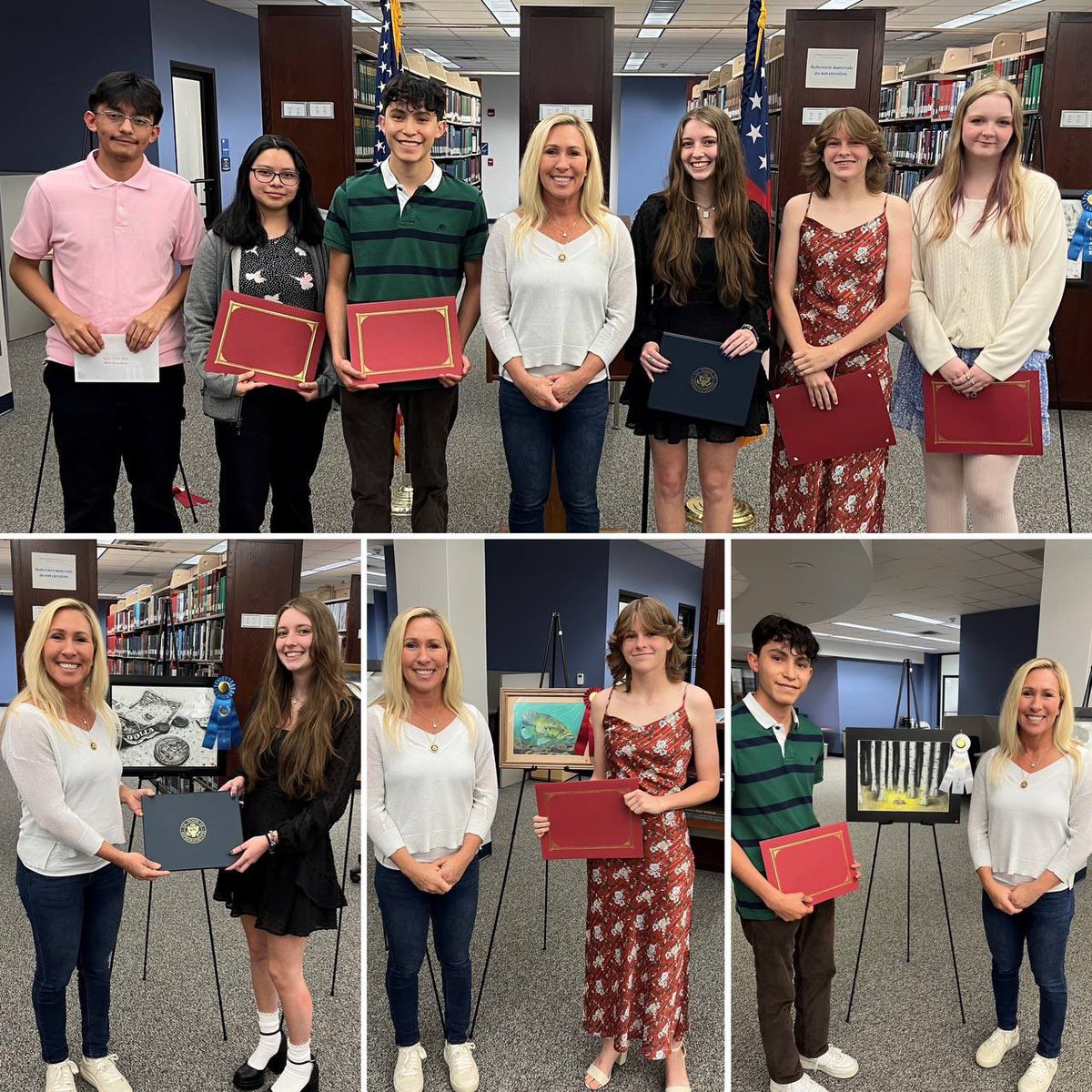 Last night, my office held the awards ceremony for the District 14 Congressional Art Competition at Dalton State College. Congratulations to Makenzie for her first place entry: Empty Pockets. Second Place: Large Mouth Bass by Raelyn. Third Place: A Lost Memory by Erick.