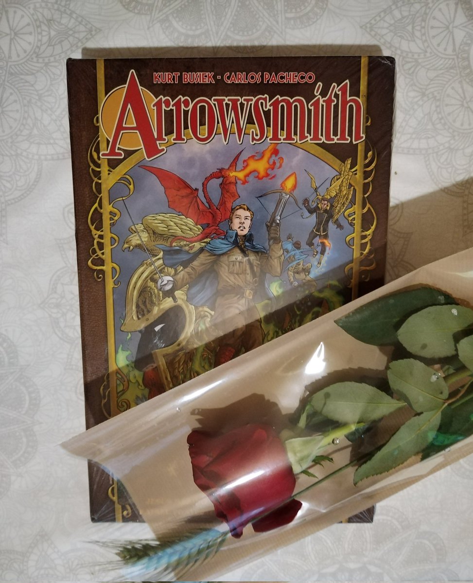 SantiSerranoSed's tweet photo. La rosa y el dragón. #arrowsmith #carlospacheco #kurtbusiek #jesusmerino @DolmenEditorial #SantJordi2024 #2024 https://t.co/dtdv8qzZmi