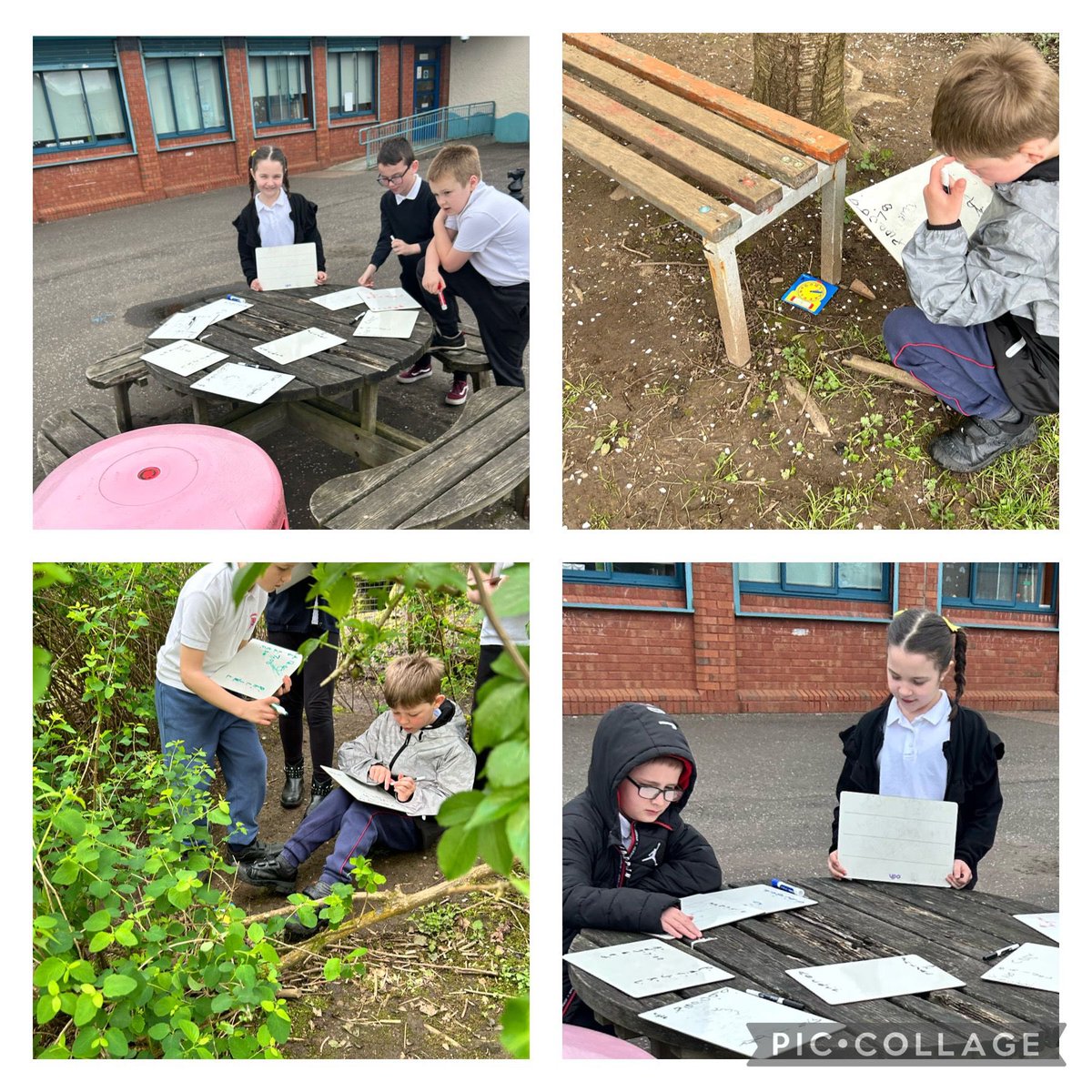 Another scavenger hunt for primary 3/4 brought learning to life! This was all related to the time topic they are working on. #learningisfun