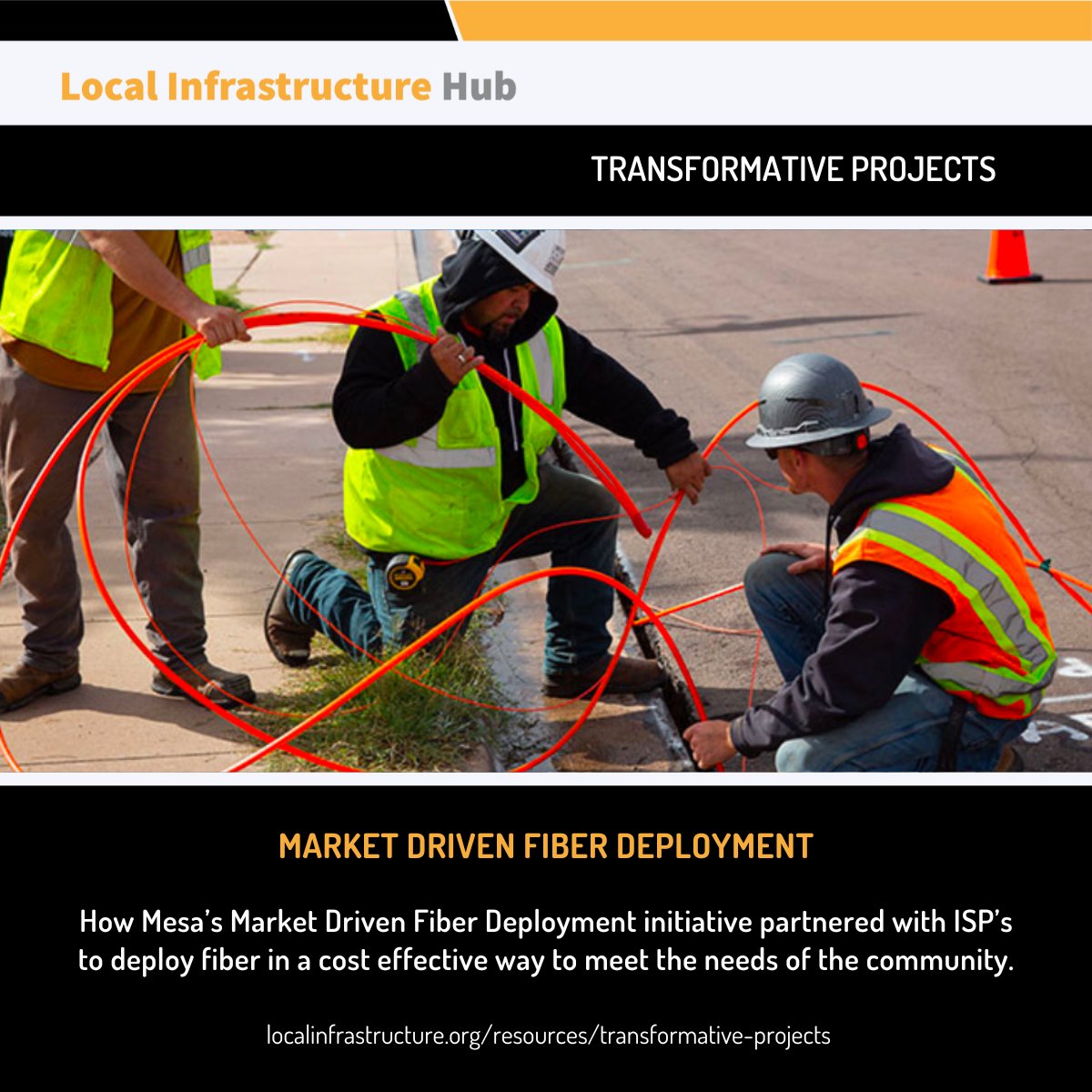 Mesa, AZ’s Market Driven Fiber Deployment initiative shows how local governments and internet service providers (ISPs) can efficiently partner and deploy fiber in a cost effective way to meet the needs of the community. Learn more about this initiative here:…