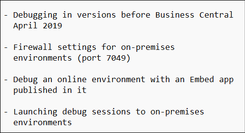 Debugging in AL
learn.microsoft.com/en-us/dynamics…

🆕 Troubleshooting your debugging setup
learn.microsoft.com/en-us/dynamics…