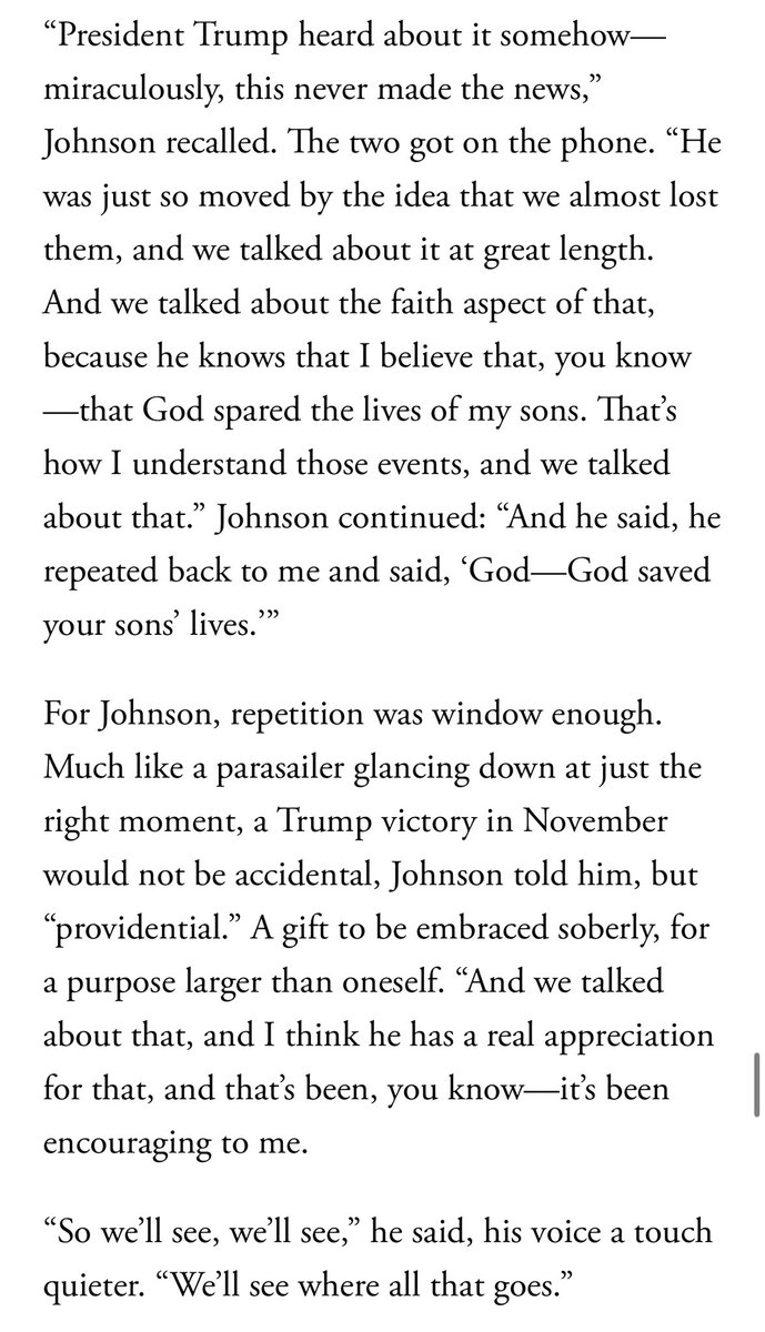 A truly scary and wild story here in this amazing piece on Mike Johnson by @elainaplott theatlantic.com/politics/archi…