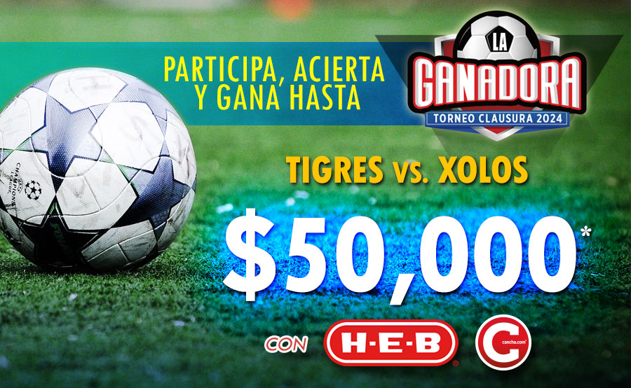 ¿Quién va a ganar el Tigres o Xolos? Participa aquí con tu marcador elnorte.com/laganadora