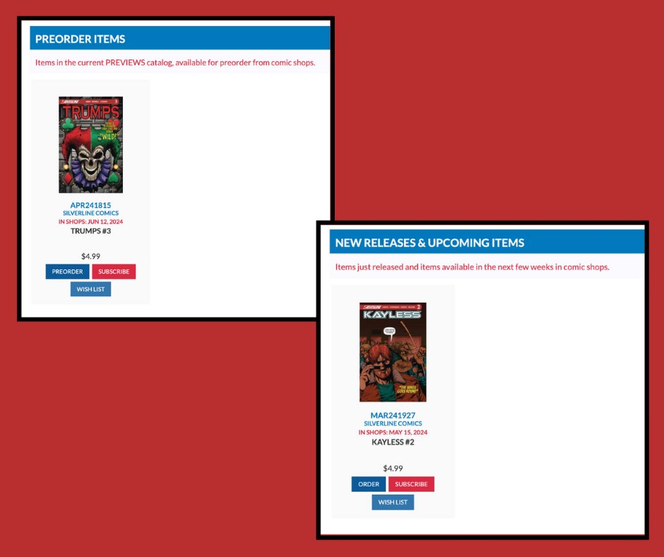 SilverlineComic's tweet photo. Help us by asking your local Retailers to carry Silverline Comics!

Link: https://t.co/iX4e9uGk0F

#thankyou #comicretailers #support #indiecomics #previewsworld #diamondcomicdistributors #makeminesilverline https://t.co/IbGfOIi6rY