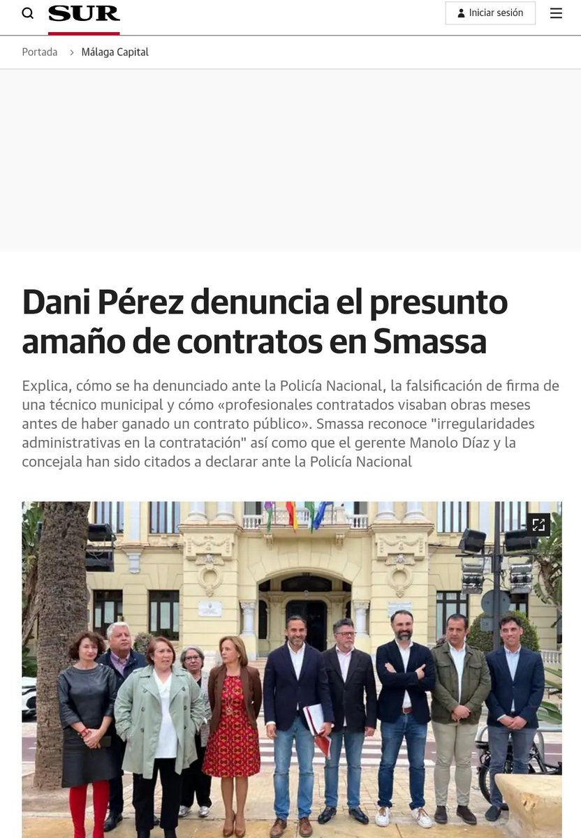 Corrupción en el Ayuntamiento de Málaga PP Paco de la Torre :falsificación de firma de una técnico municipal y  «profesionales contratados visaban obras meses antes de haber ganado un contrato público