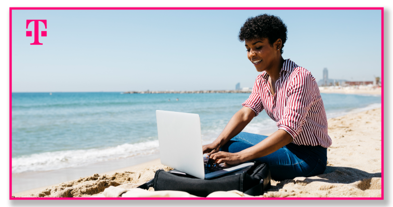 JonFreier's tweet photo. Never leave home without your WiFi! 😊 That's right, @TMobile just launched broadband internet on-the-go, where you can connect up to 64 devices at one time with security features like WPA3. Say goodbye to public WiFi! 👋