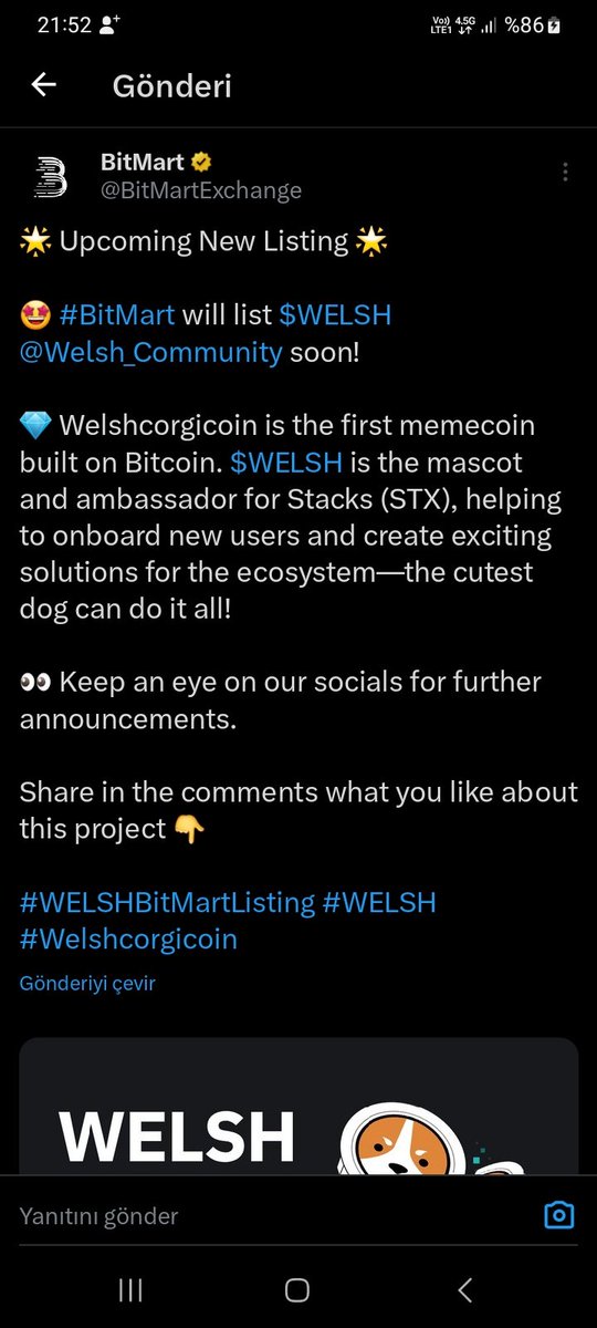 First #btc #meme #welsh #stx #welshcorgicoin #Welsh_Community #Binance #MEXC #bitmart #kucoin