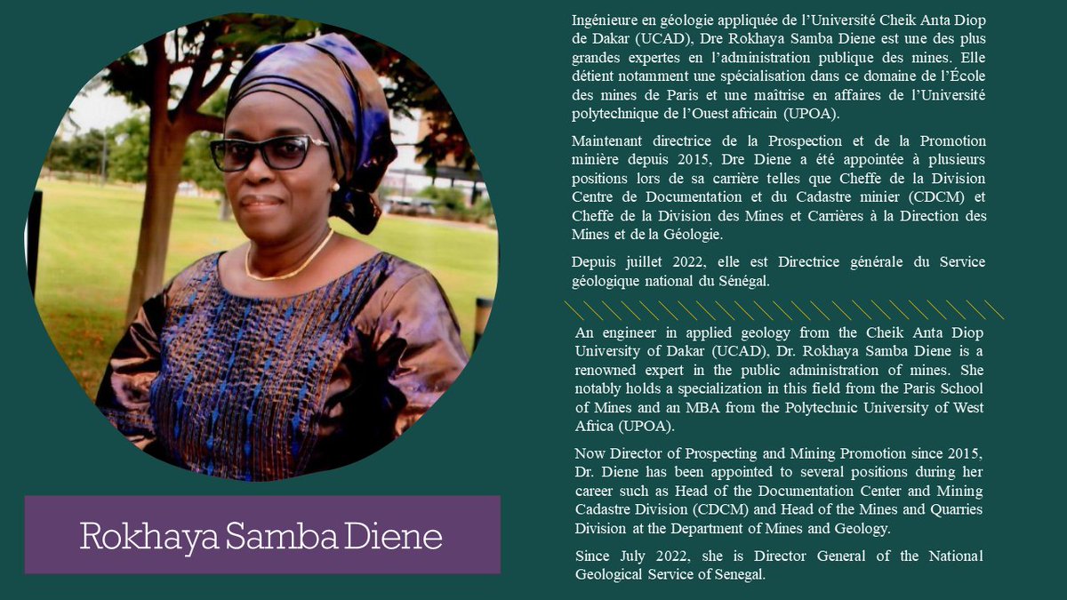 #miningtheconnections2
With less than a month before the International Mining the Connections Conference, it is with great pleasure that we present to you one of our keynote speakers: Rokhaya Samba Diene. You will not want to miss out on all the expertise she has to offer!