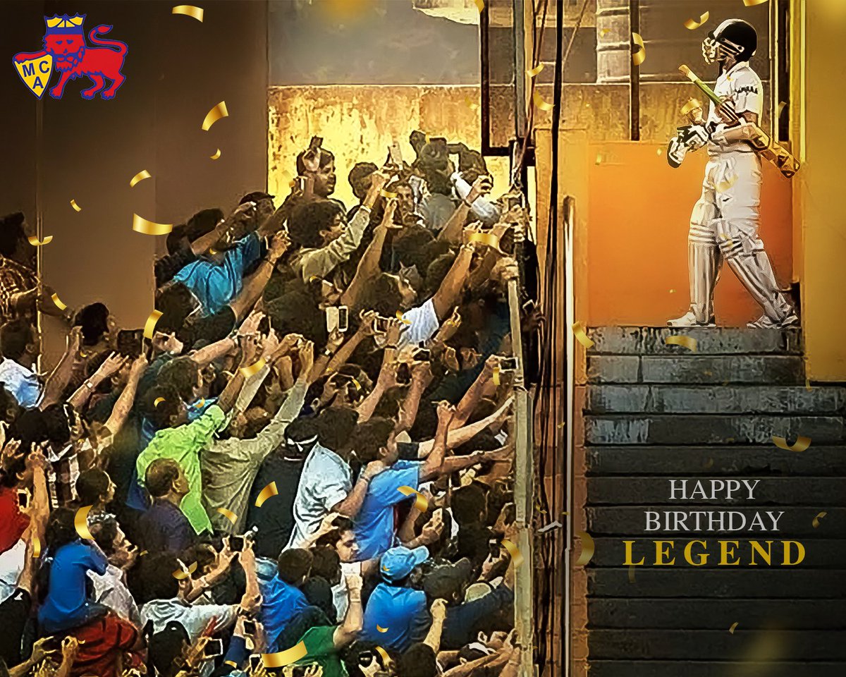 One Man - Countless Memories 🫶🤩 Here’s wishing the legend, our Master Blaster Sachin Tendulkar, a very Happy Birthday 🎂✨ #MCA #Mumbai #Cricket #BCCI #Wankhede #HappyBirthdaySachinTendulkar | @sachin_rt